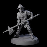 Six Cobbled Together Militia Miniature for Dungeons and Dragons, Pathfinder or other TTRPGs