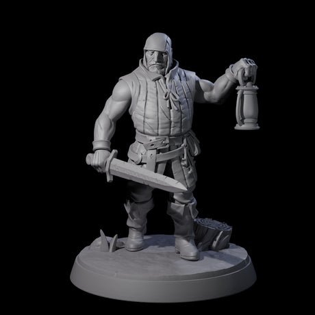 Six Cobbled Together Militia Miniature for Dungeons and Dragons, Pathfinder or other TTRPGs
