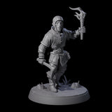 Six Cobbled Together Militia Miniature for Dungeons and Dragons, Pathfinder or other TTRPGs