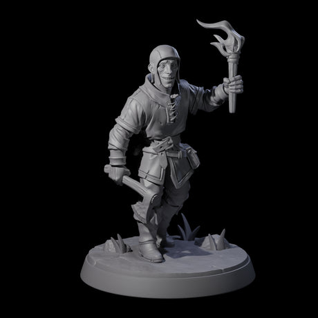 Six Cobbled Together Militia Miniature for Dungeons and Dragons, Pathfinder or other TTRPGs