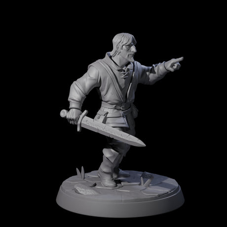 Six Cobbled Together Militia Miniature for Dungeons and Dragons, Pathfinder or other TTRPGs