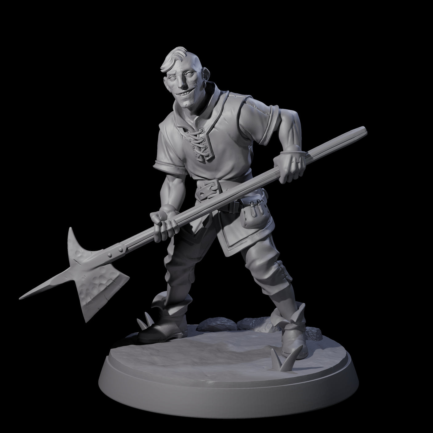 Six Cobbled Together Militia Miniature for Dungeons and Dragons, Pathfinder or other TTRPGs