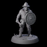 Six Cobbled Together Militia Miniature for Dungeons and Dragons, Pathfinder or other TTRPGs