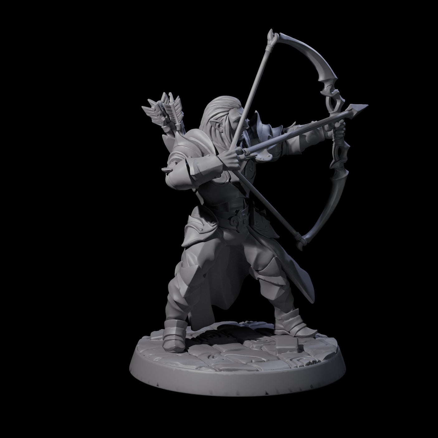 Six Cunning Drow Miniature for Dungeons and Dragons, Pathfinder or other TTRPGs