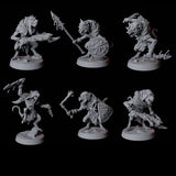 Six Cunning Ratfolk Soldiers Miniature for Dungeons and Dragons, Pathfinder or other TTRPGs