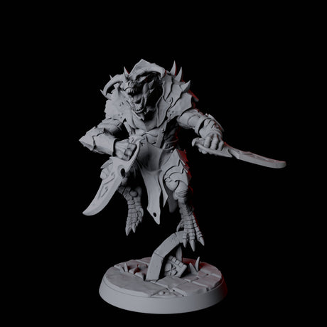 Six Dauntless Dragonborn Fighters Miniature for Dungeons and Dragons, Pathfinder or other TTRPGs