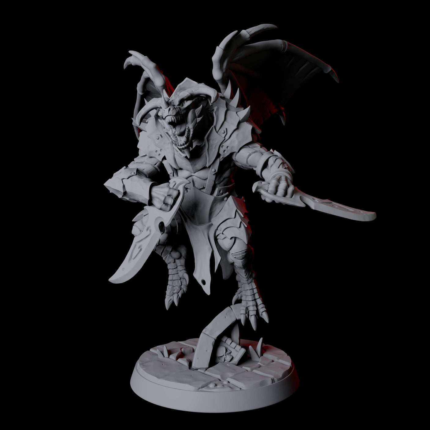 Six Dauntless Dragonborn Fighters Miniature for Dungeons and Dragons, Pathfinder or other TTRPGs