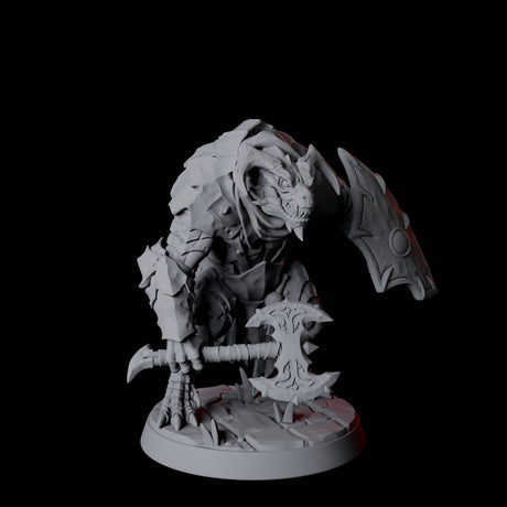 Six Dauntless Dragonborn Fighters Miniature for Dungeons and Dragons, Pathfinder or other TTRPGs
