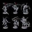 Six Dauntless Dragonborn Fighters Miniature for Dungeons and Dragons, Pathfinder or other TTRPGs