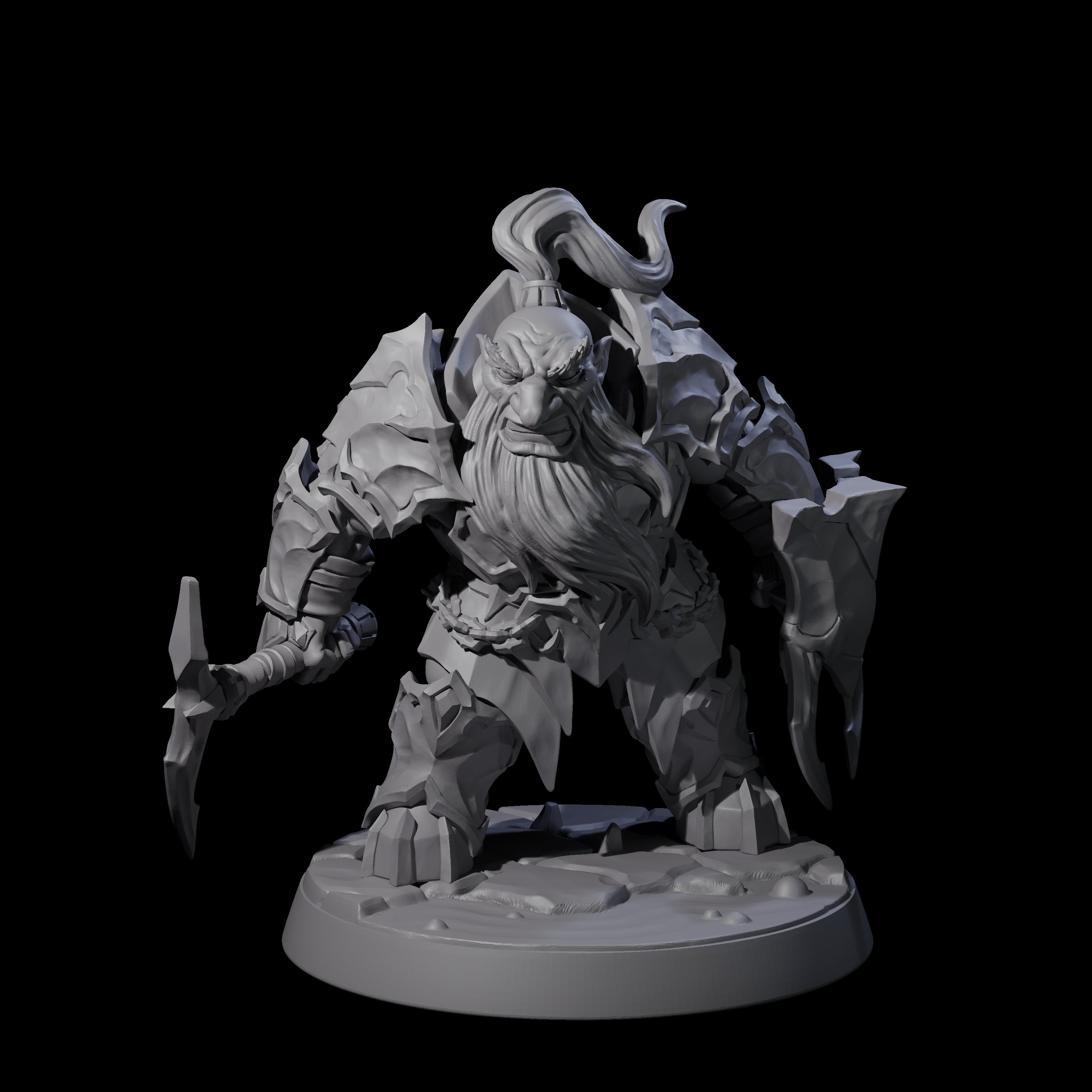 Six Deepcrust Dwarves Miniature for Dungeons and Dragons, Pathfinder or other TTRPGs