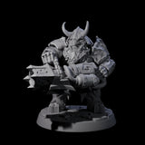 Six Deepcrust Dwarves Miniature for Dungeons and Dragons, Pathfinder or other TTRPGs
