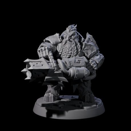 Six Deepcrust Dwarves Miniature for Dungeons and Dragons, Pathfinder or other TTRPGs