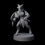 Six Defiant Goatfolk Fighters Miniature for Dungeons and Dragons, Pathfinder or other TTRPGs