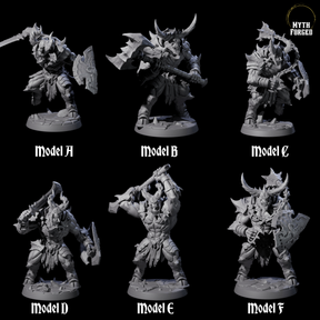 Six Demonic Ravagers Miniature for Dungeons and Dragons, Pathfinder or other TTRPGs
