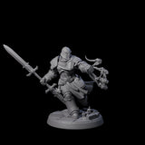 Six Determined Paladin Warriors Miniature for Dungeons and Dragons, Pathfinder or other TTRPGs