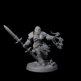 Six Determined Paladin Warriors Miniature for Dungeons and Dragons, Pathfinder or other TTRPGs