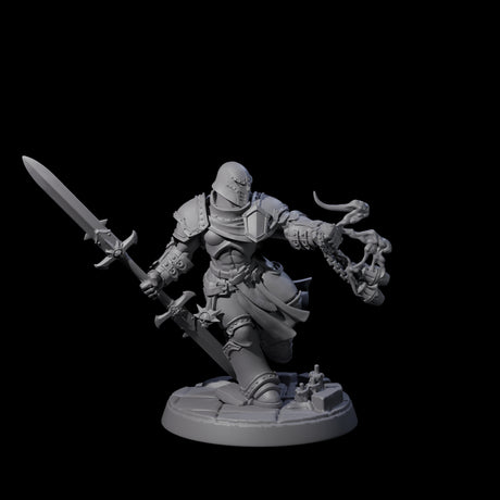 Six Determined Paladin Warriors Miniature for Dungeons and Dragons, Pathfinder or other TTRPGs