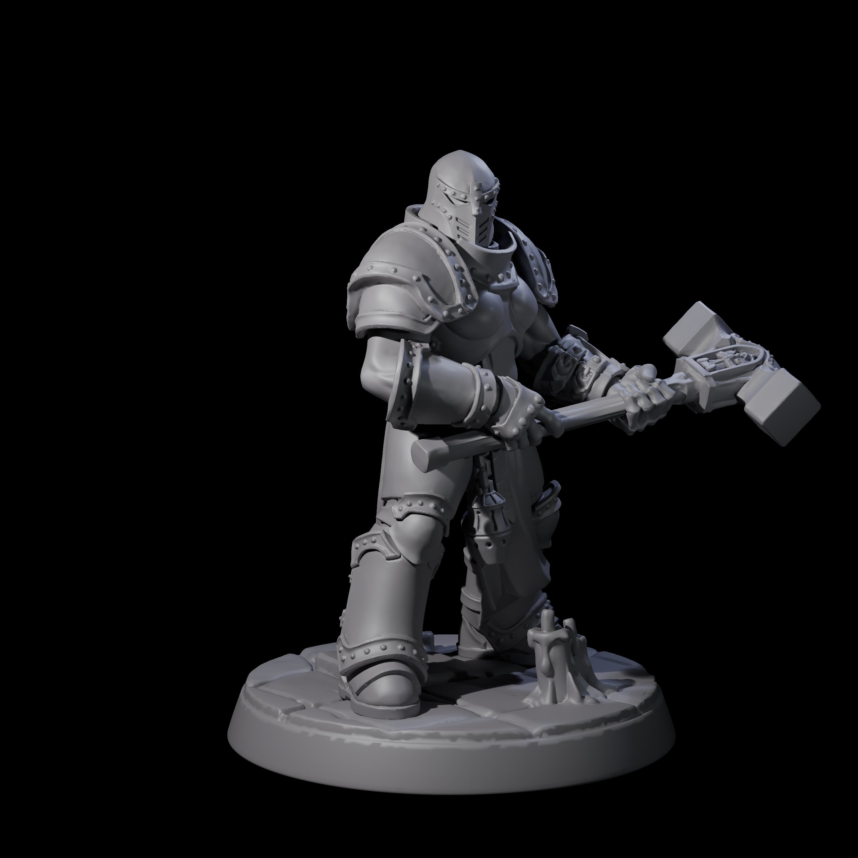 Six Determined Paladin Warriors Miniature for Dungeons and Dragons, Pathfinder or other TTRPGs