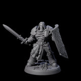 Six Determined Paladin Warriors Miniature for Dungeons and Dragons, Pathfinder or other TTRPGs