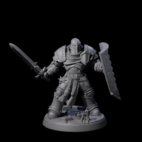 Six Determined Paladin Warriors Miniature for Dungeons and Dragons, Pathfinder or other TTRPGs