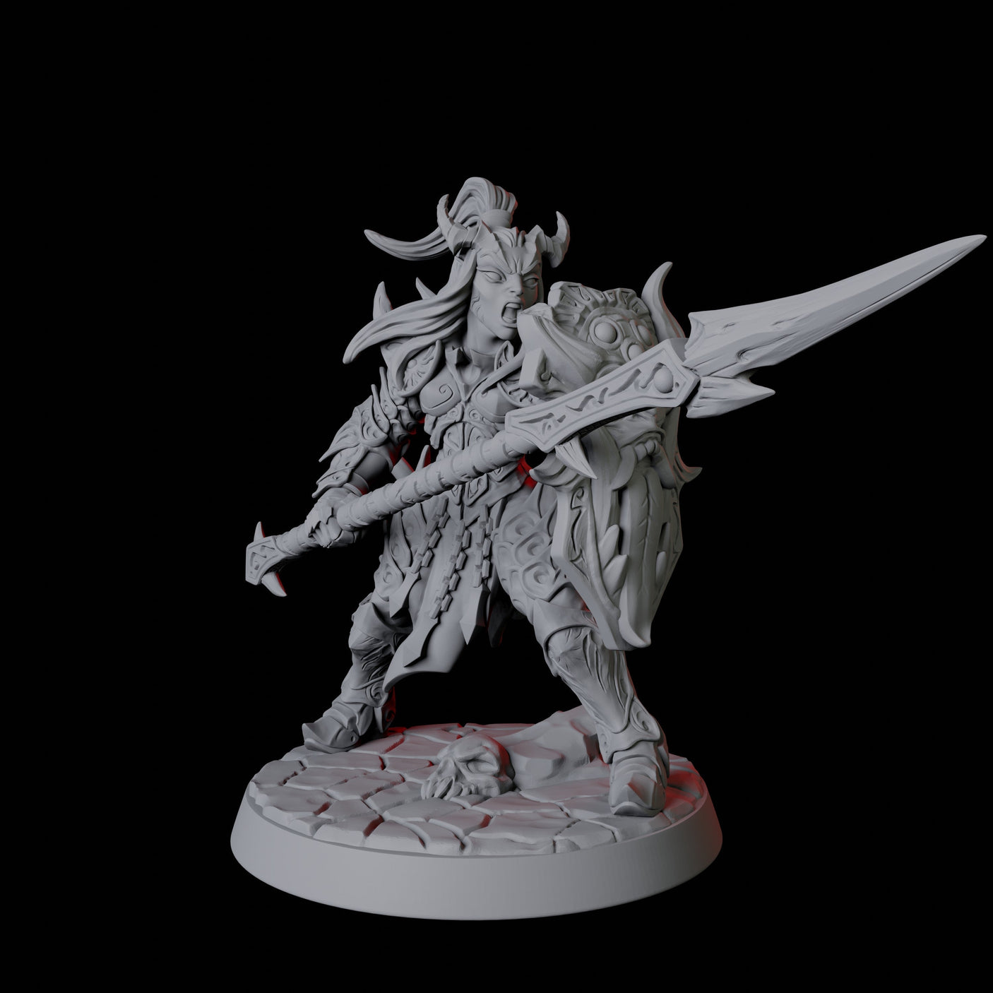 Six Devil Soldiers Miniature for Dungeons and Dragons, Pathfinder or other TTRPGs
