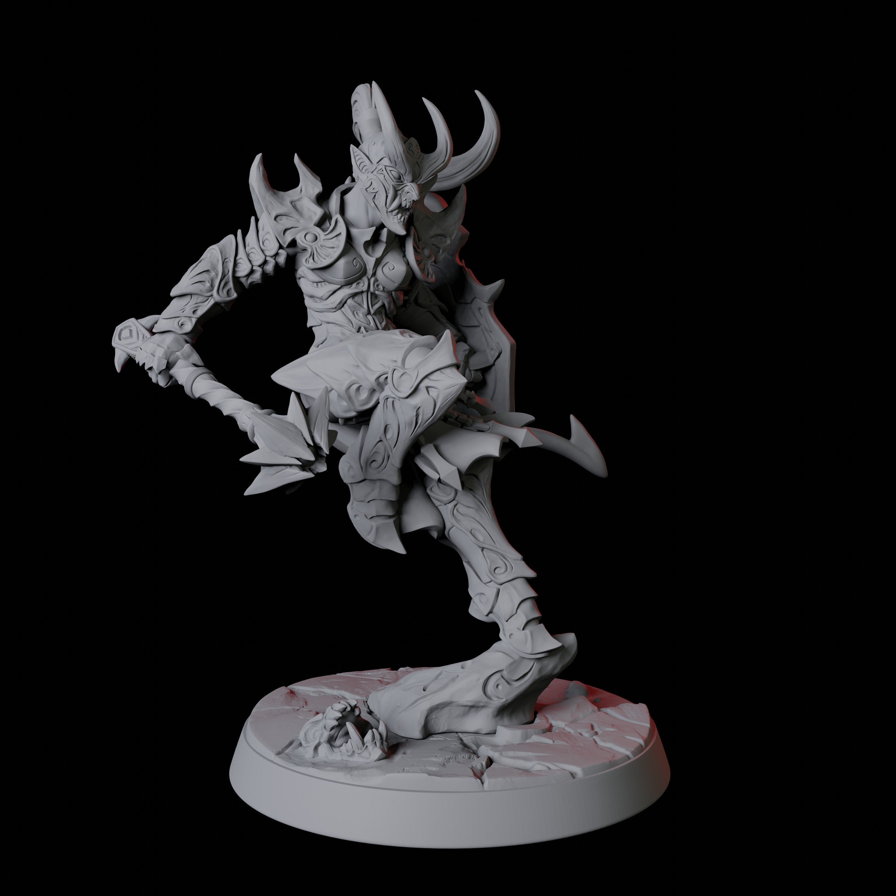 Six Devil Soldiers Miniature for Dungeons and Dragons