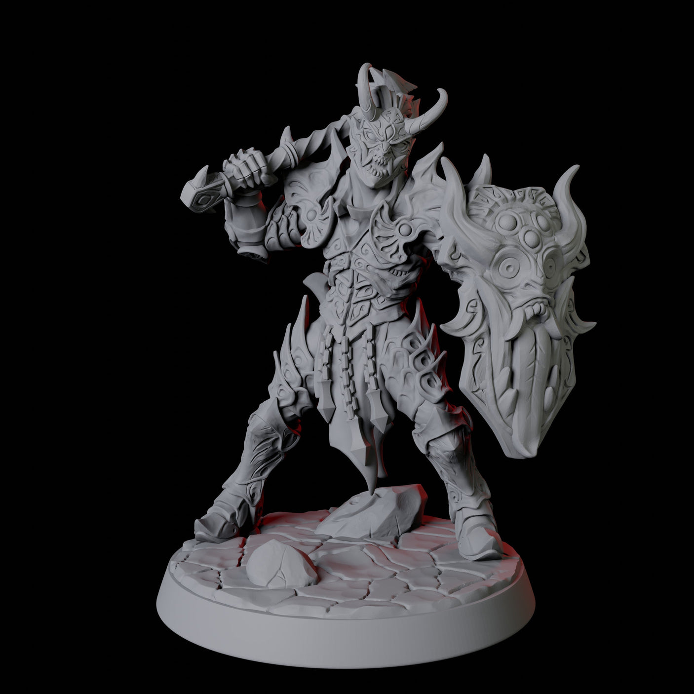 Six Devil Soldiers Miniature for Dungeons and Dragons, Pathfinder or other TTRPGs