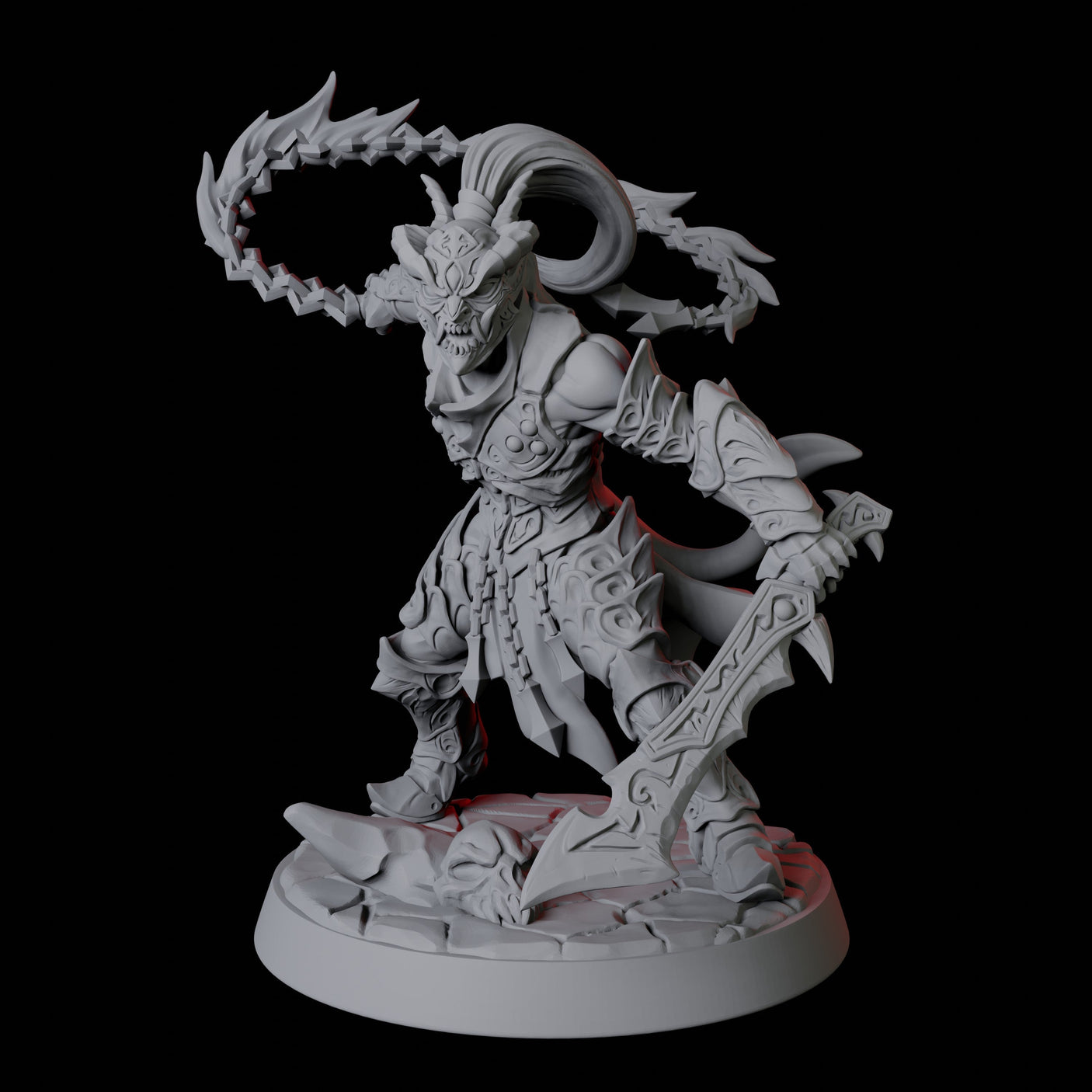 Six Devil Soldiers Miniature for Dungeons and Dragons, Pathfinder or other TTRPGs