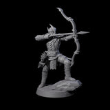Six Dragon Archers Miniature for Dungeons and Dragons, Pathfinder or other TTRPGs