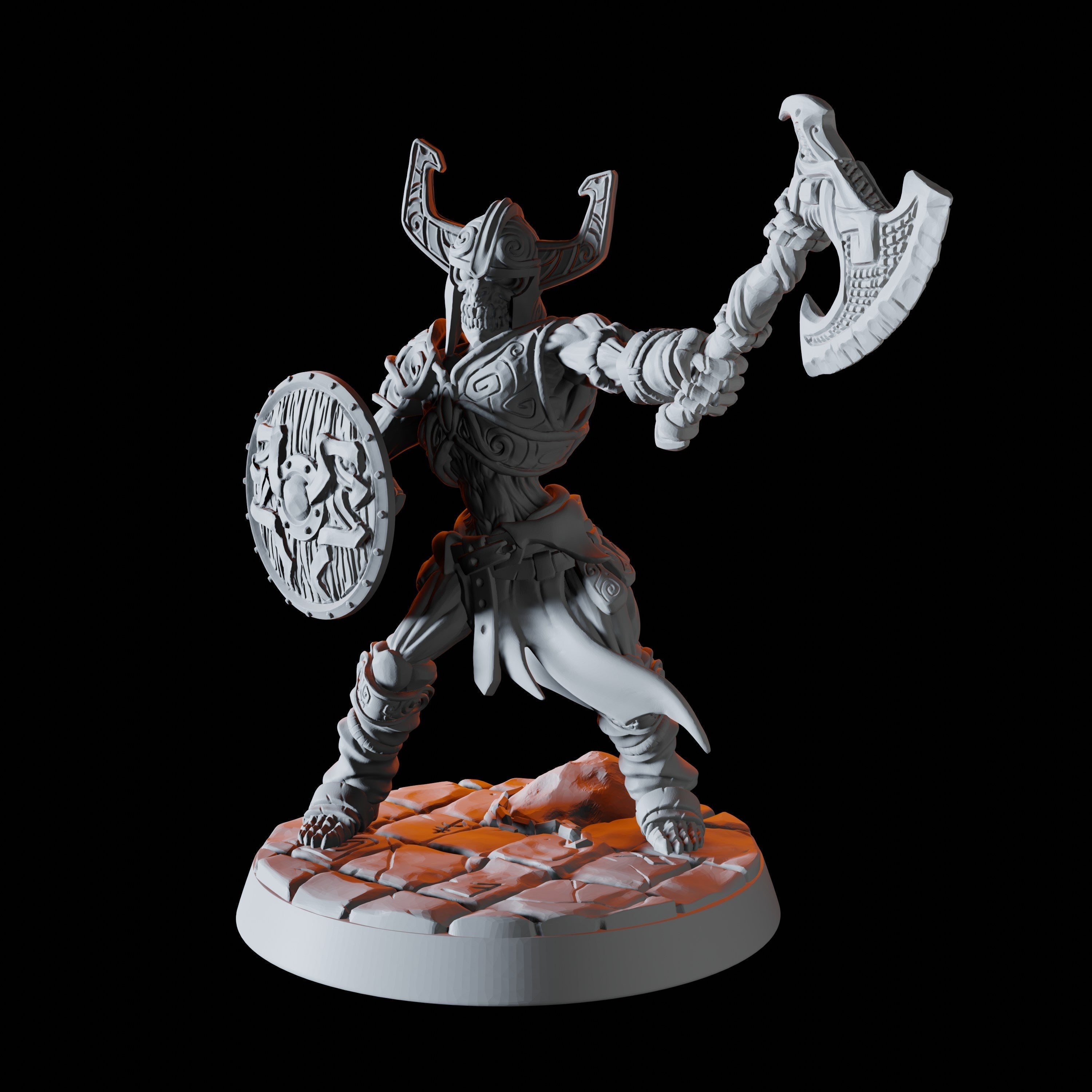 Six Draugr Soldier Miniatures for Dungeons and Dragons - Myth Forged