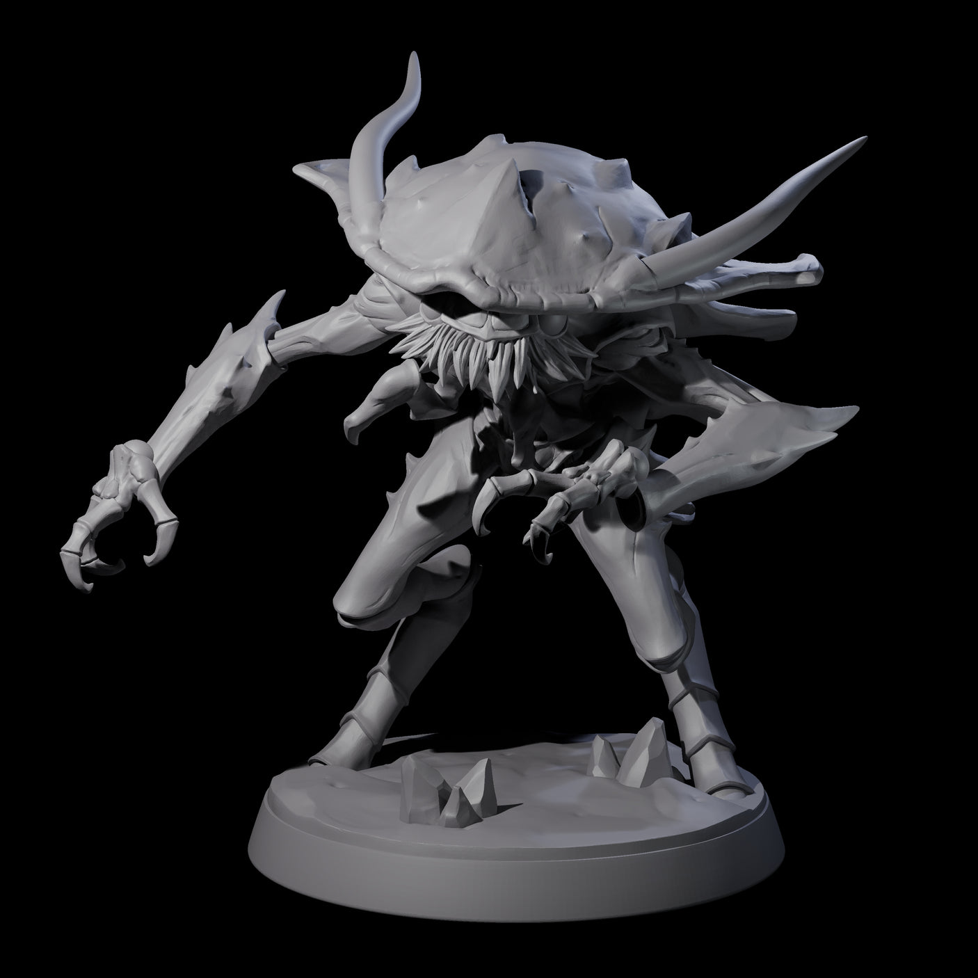 Six Droning Thri-kreen Thralls Miniature for Dungeons and Dragons, Pathfinder or other TTRPGs