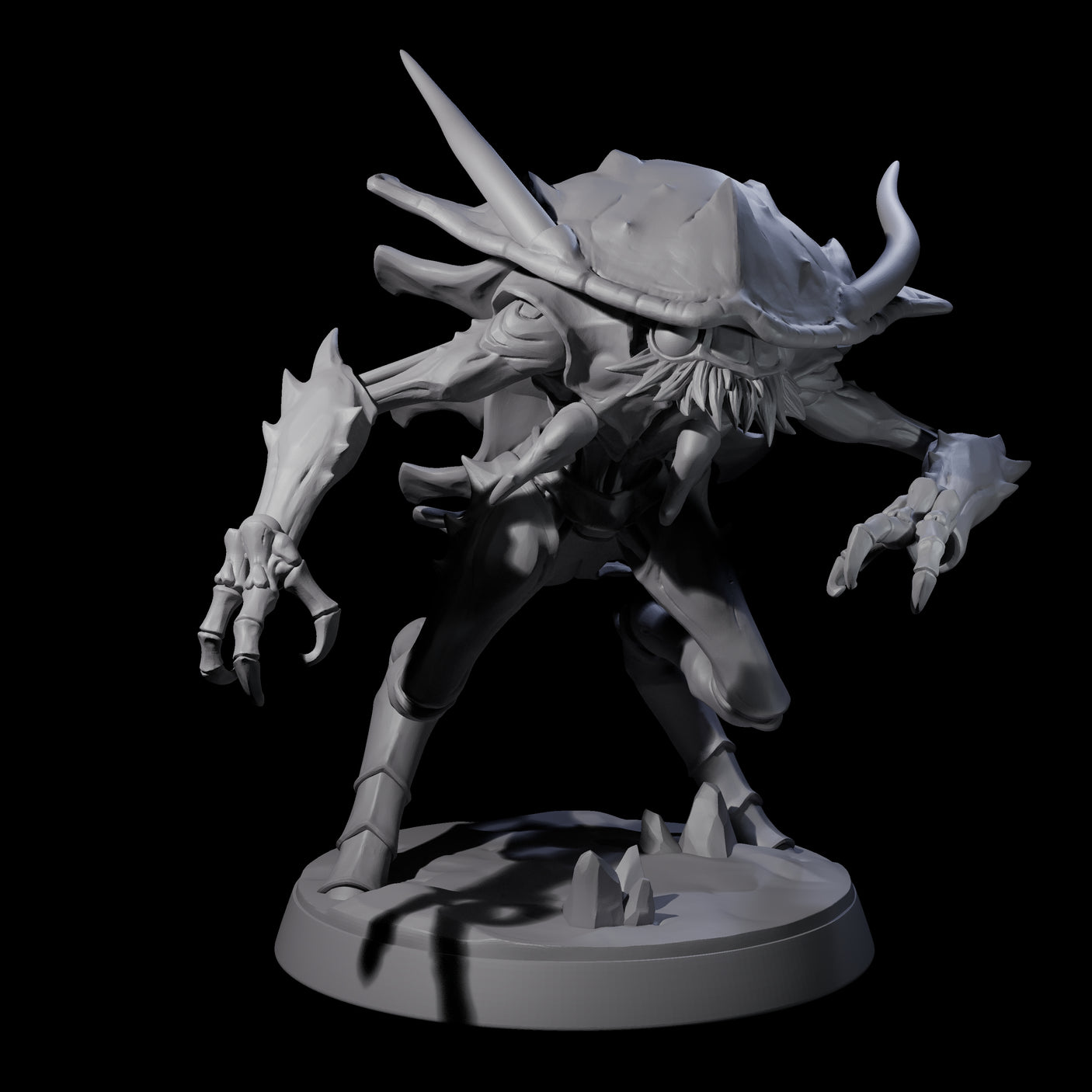 Six Droning Thri-kreen Thralls Miniature for Dungeons and Dragons, Pathfinder or other TTRPGs