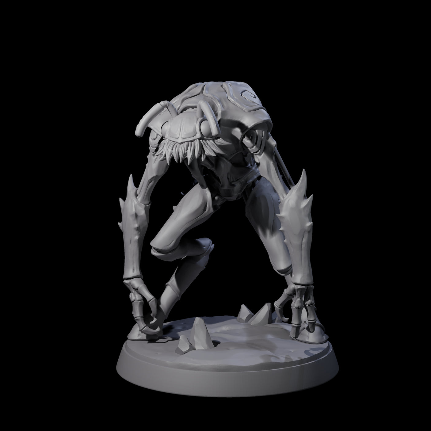 Six Droning Thri-kreen Thralls Miniature for Dungeons and Dragons, Pathfinder or other TTRPGs