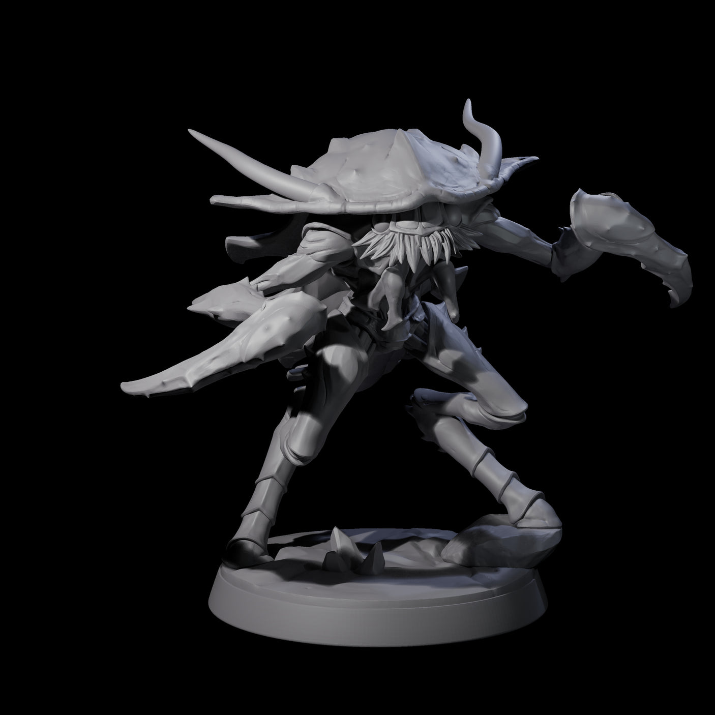 Six Droning Thri-kreen Thralls Miniature for Dungeons and Dragons, Pathfinder or other TTRPGs