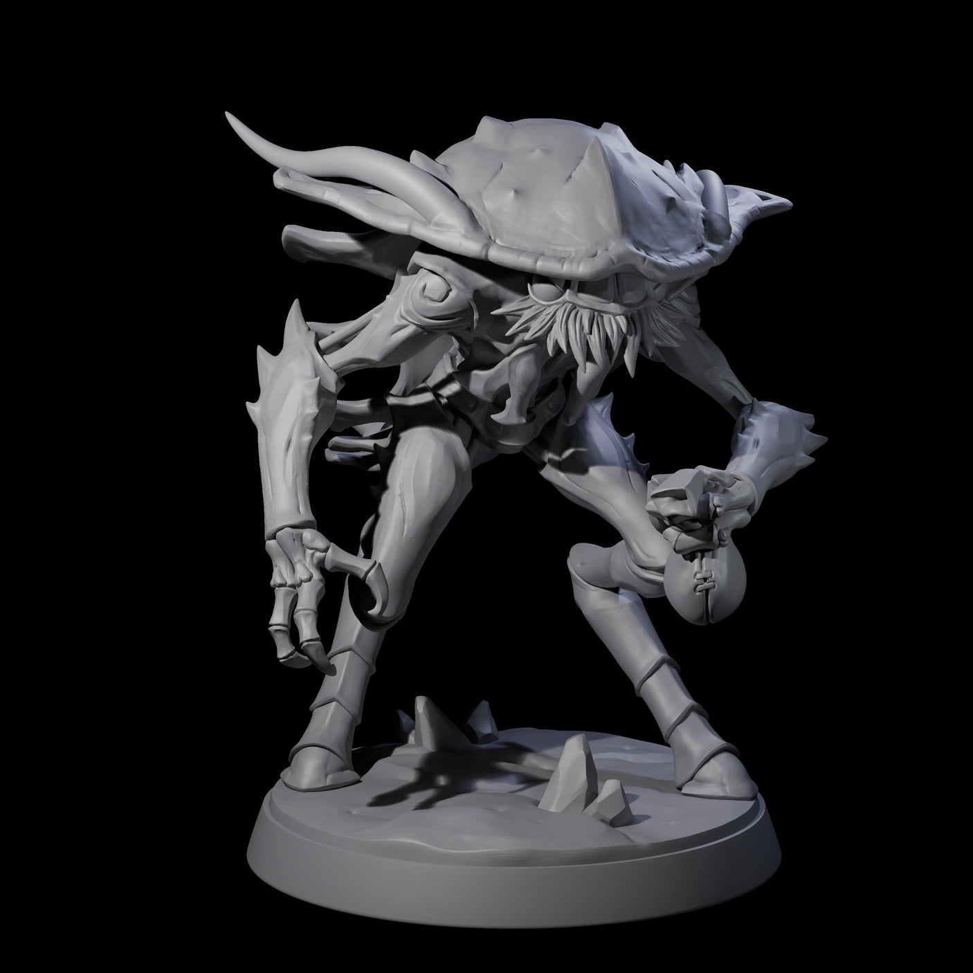 Six Droning Thri-kreen Thralls Miniature for Dungeons and Dragons, Pathfinder or other TTRPGs
