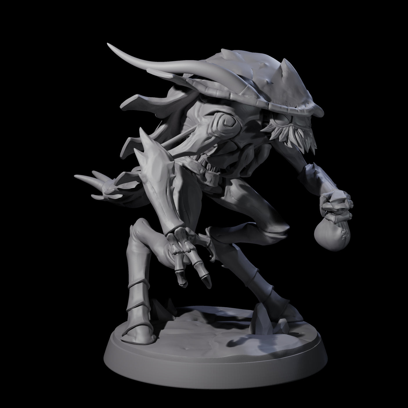 Six Droning Thri-kreen Thralls Miniature for Dungeons and Dragons, Pathfinder or other TTRPGs