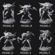 Six Droning Thri-kreen Thralls Miniature for Dungeons and Dragons, Pathfinder or other TTRPGs