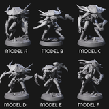 Six Droning Thri-kreen Thralls Miniature for Dungeons and Dragons, Pathfinder or other TTRPGs