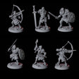 Six Fierce Northmen Berserkers Miniature for Dungeons and Dragons, Pathfinder or other TTRPGs