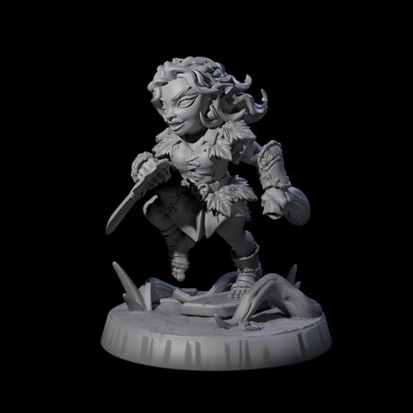 Six Galavanting Forest Halflings Miniature for Dungeons and Dragons, Pathfinder or other TTRPGs