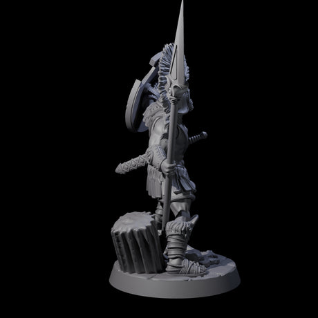 Six Greek Inspired Spear Hoplites Miniature for Dungeons and Dragons, Pathfinder or other TTRPGs