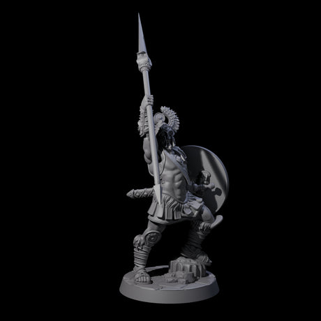 Six Greek Inspired Spear Hoplites Miniature for Dungeons and Dragons, Pathfinder or other TTRPGs