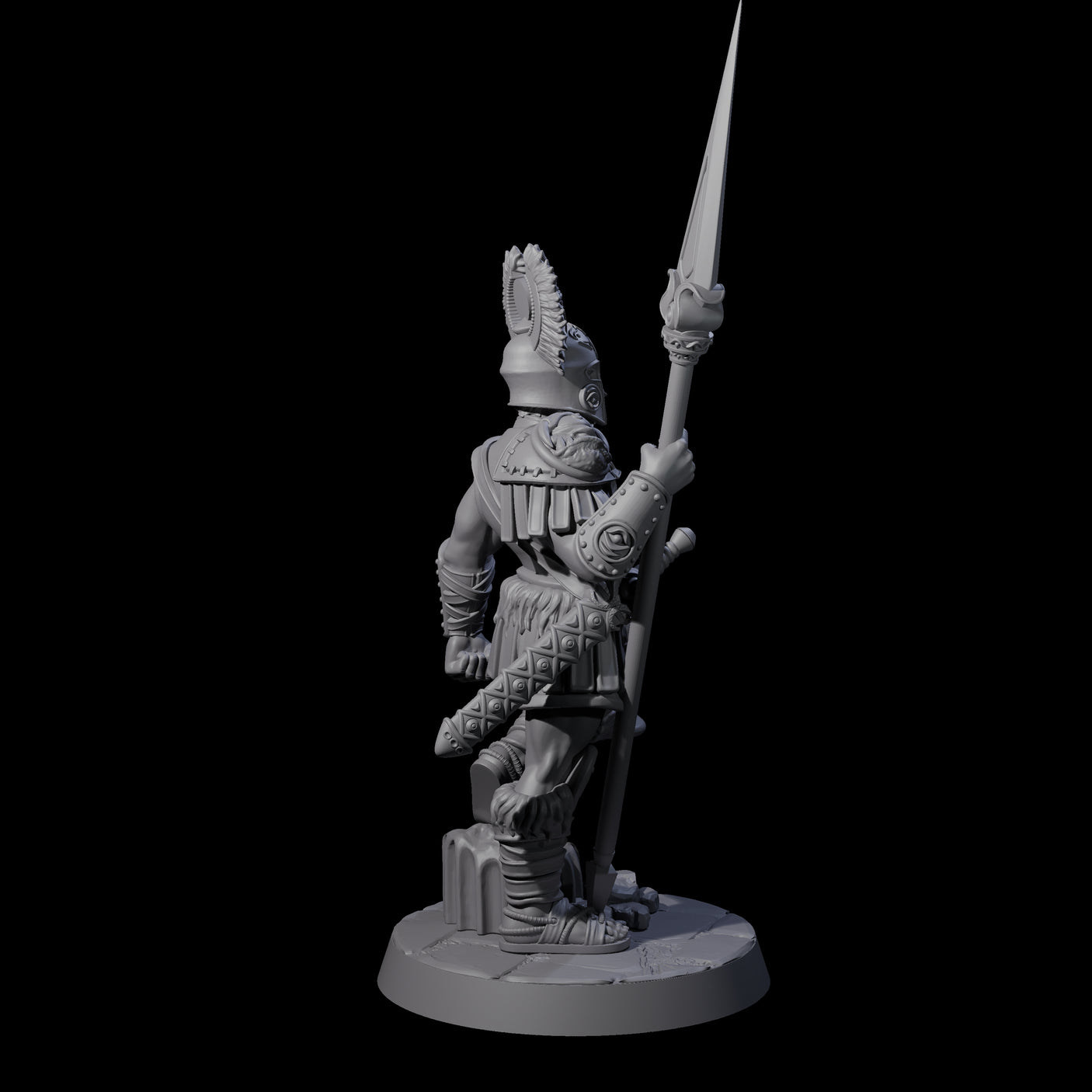 Six Greek Inspired Spear Hoplites Miniature for Dungeons and Dragons, Pathfinder or other TTRPGs
