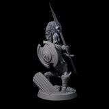 Six Greek Inspired Spear Hoplites Miniature for Dungeons and Dragons, Pathfinder or other TTRPGs