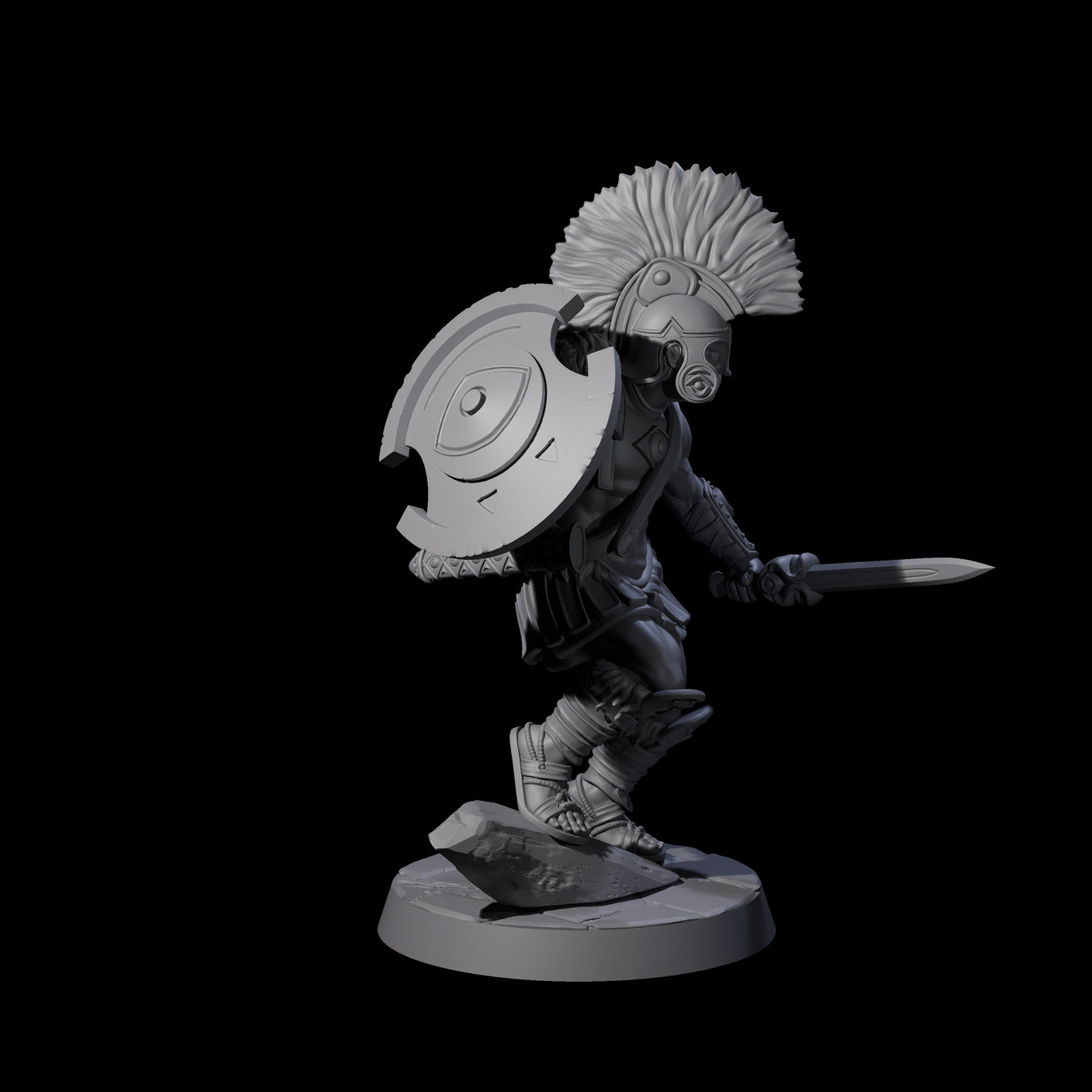 Six Greek Inspired Sword Hoplites Miniature for Dungeons and Dragons, Pathfinder or other TTRPGs