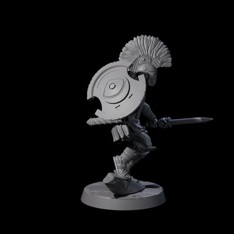 Six Greek Inspired Sword Hoplites Miniature for Dungeons and Dragons, Pathfinder or other TTRPGs
