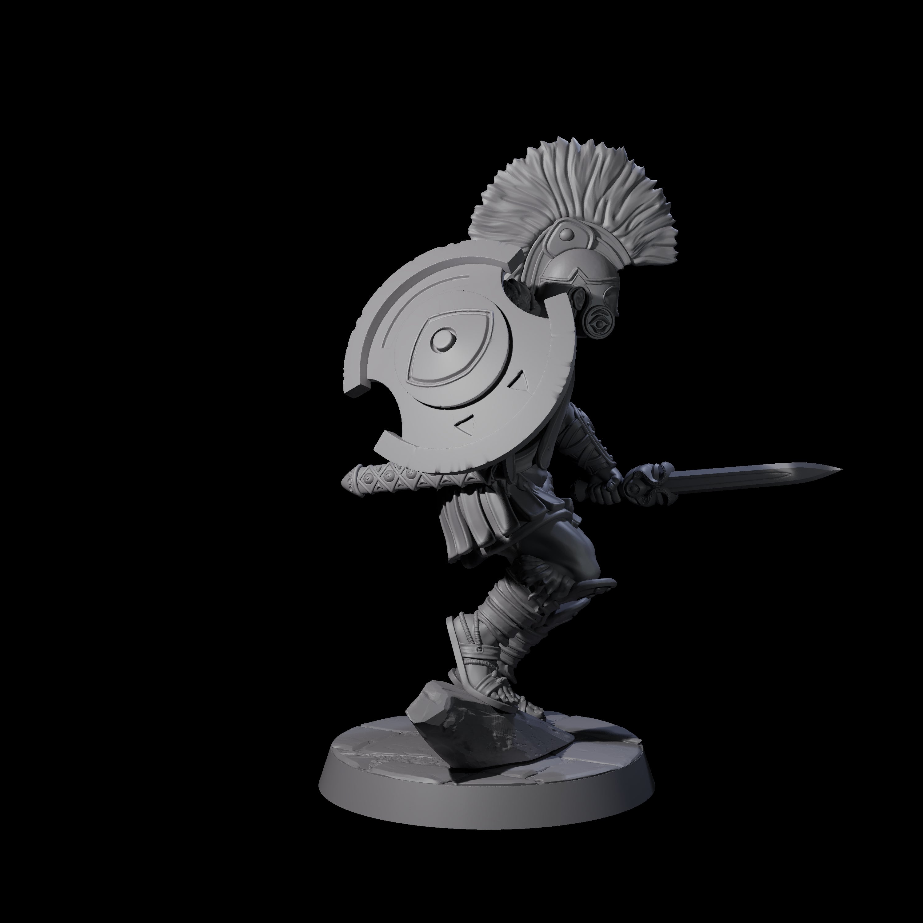 Six Greek Inspired Sword Hoplites Miniature for Dungeons and Dragons, Pathfinder or other TTRPGs