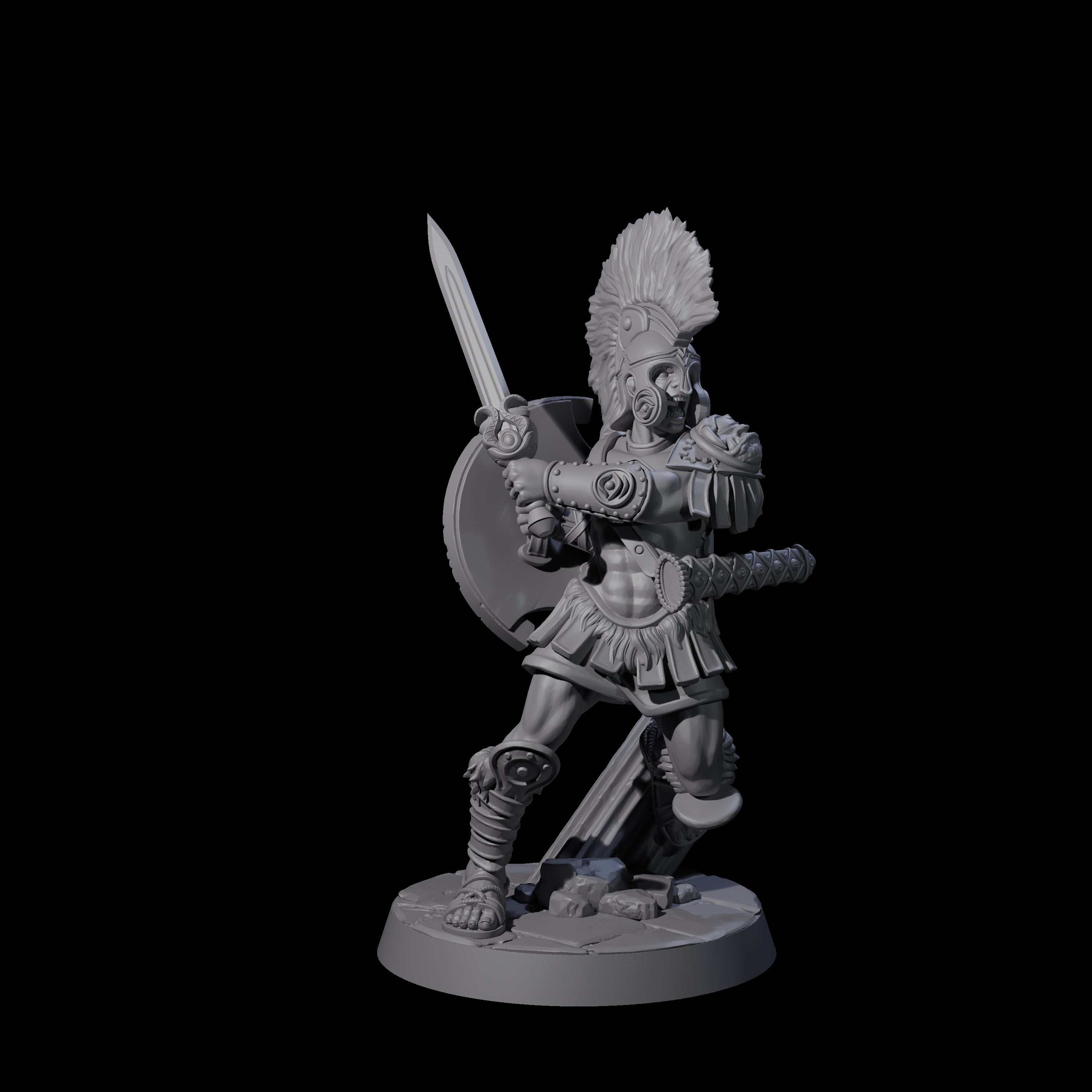 Six Greek Inspired Sword Hoplites Miniature for Dungeons and Dragons, Pathfinder or other TTRPGs