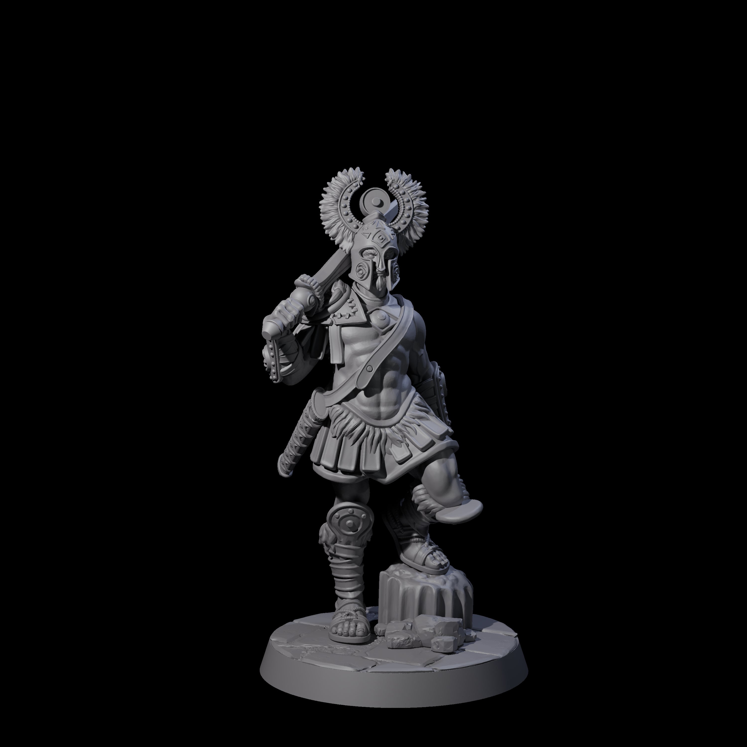Six Greek Inspired Sword Hoplites Miniature for Dungeons and Dragons, Pathfinder or other TTRPGs