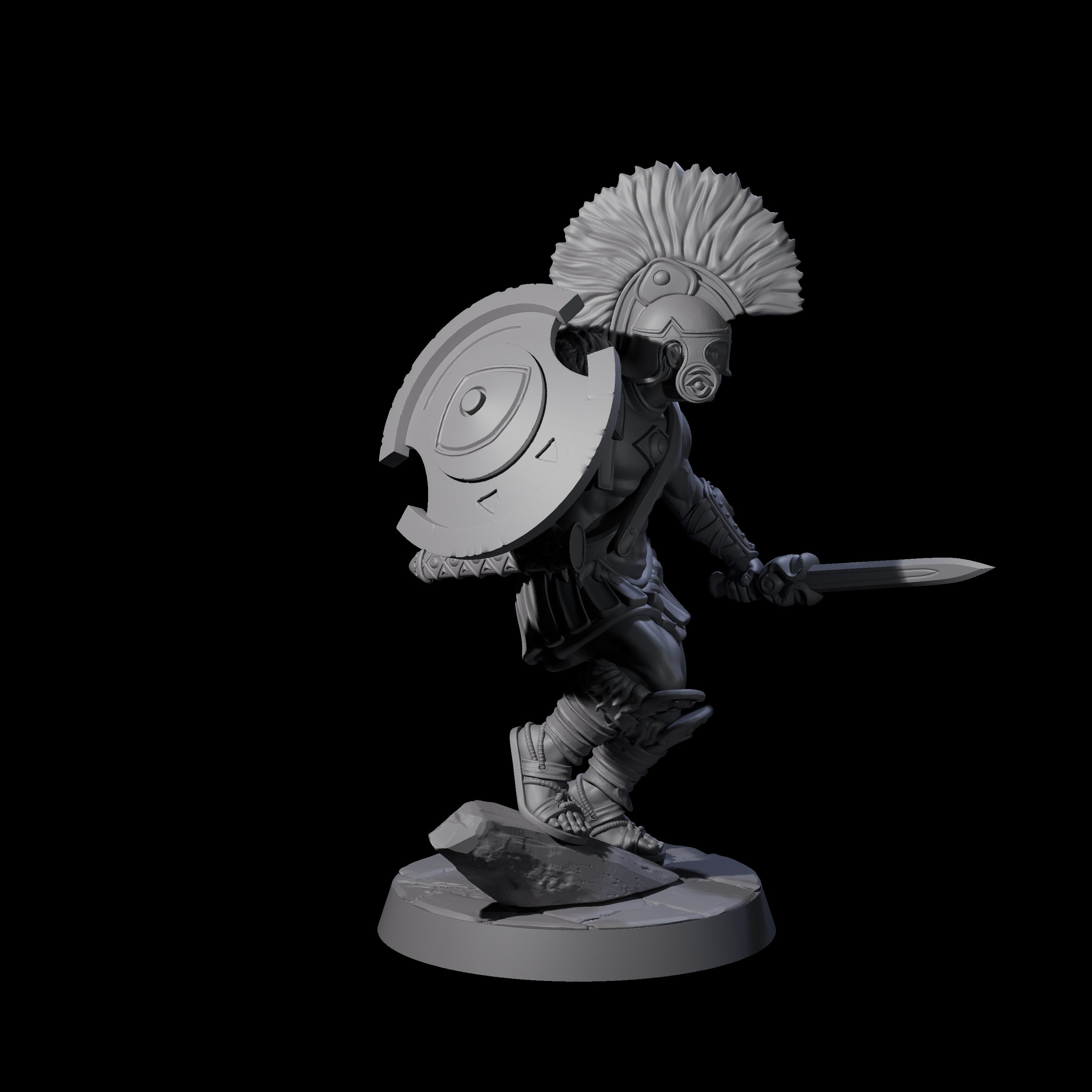 Six Greek Inspired Sword Hoplites Miniature for Dungeons and Dragons, Pathfinder or other TTRPGs